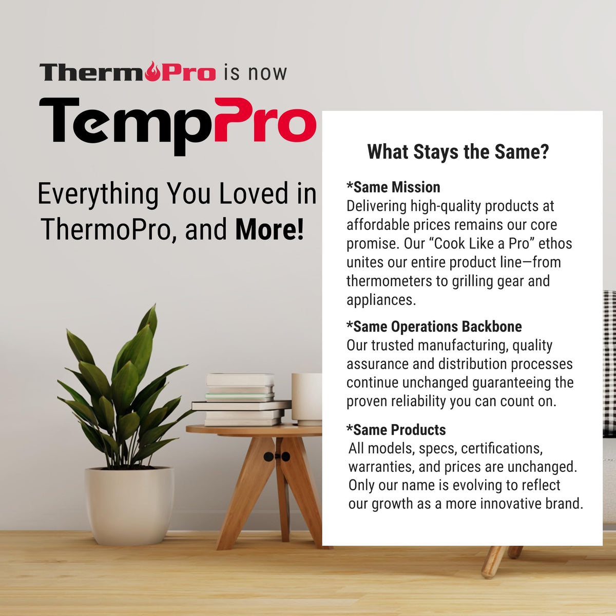 TempPro durable waterproof fridge monitor suitable for basement use.