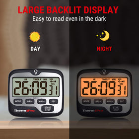 TempPro TM01 magnetic timer for easy placement on metal surfaces