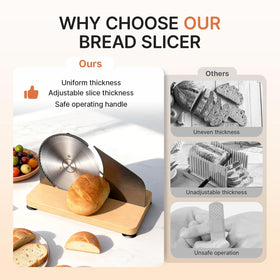 TENGIZUOHZ compact slicer measures 9.4 by 7.8 by 11.8 inches.
