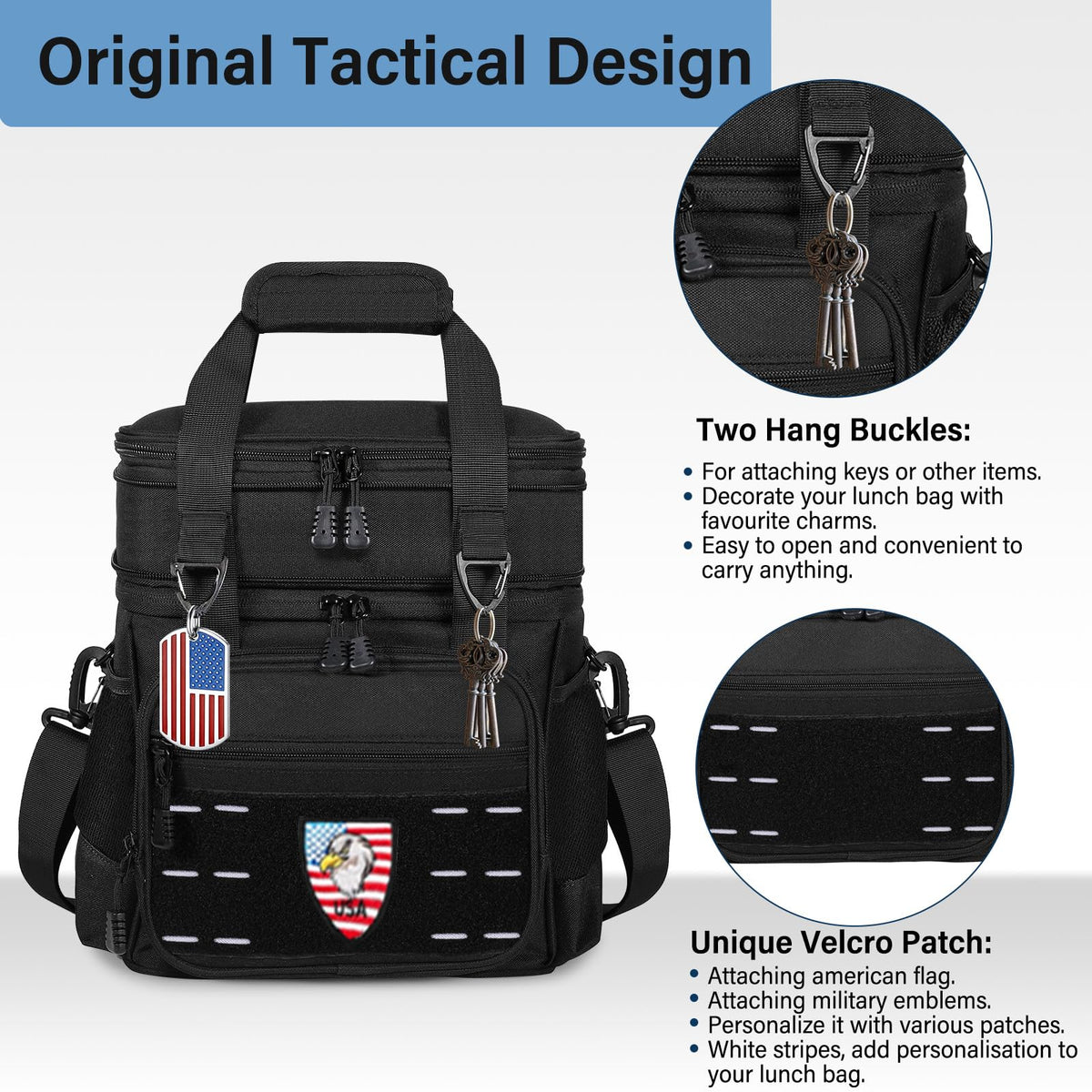 TENKIST lunch box dry-wet compartments for organized meals on the go