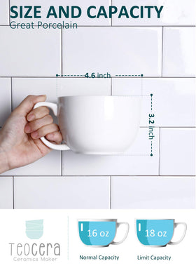 Teocera durable porcelain mug designed for daily use at home or office.