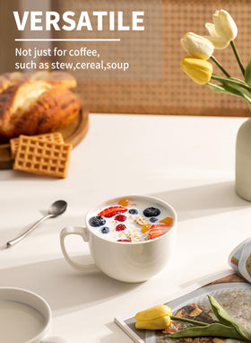 Teocera latte mug with wide opening for smooth foam and artful pours.