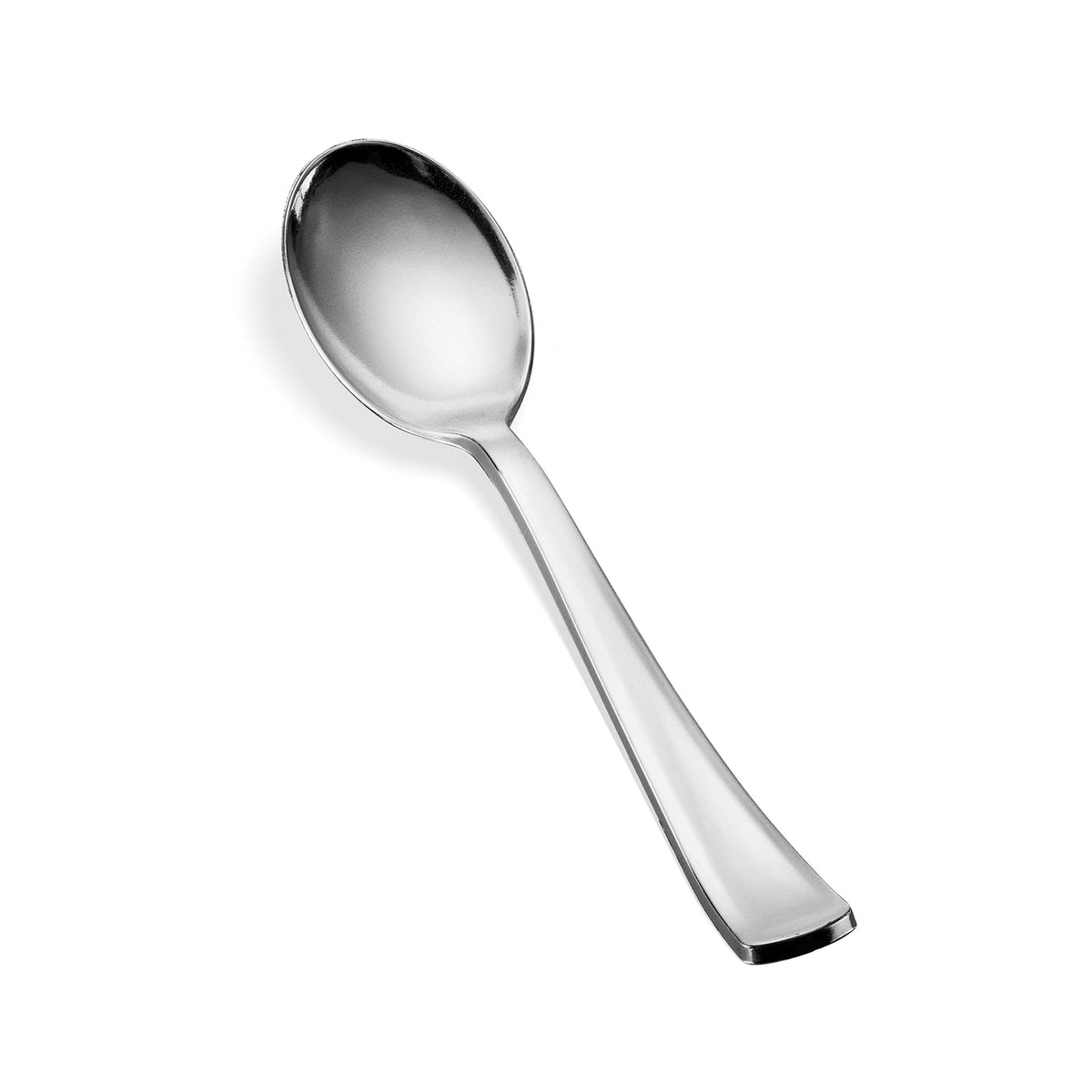 Tepco Settings silver plastic forks: sturdy, disposable option for parties.