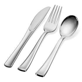 Tepco Settings table setting with silver flatware for events.