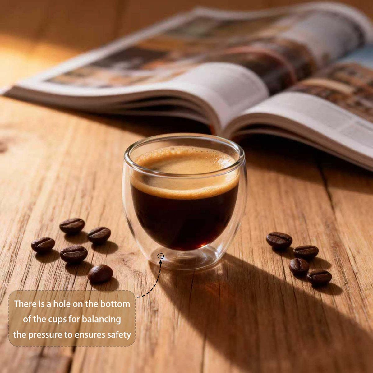 TEPLONEST 150ml shot-size cups perfect for concentrated coffees.