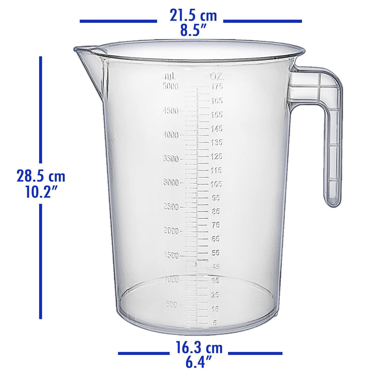 Designed for easy one-handed pouring when filled with heavy liquids