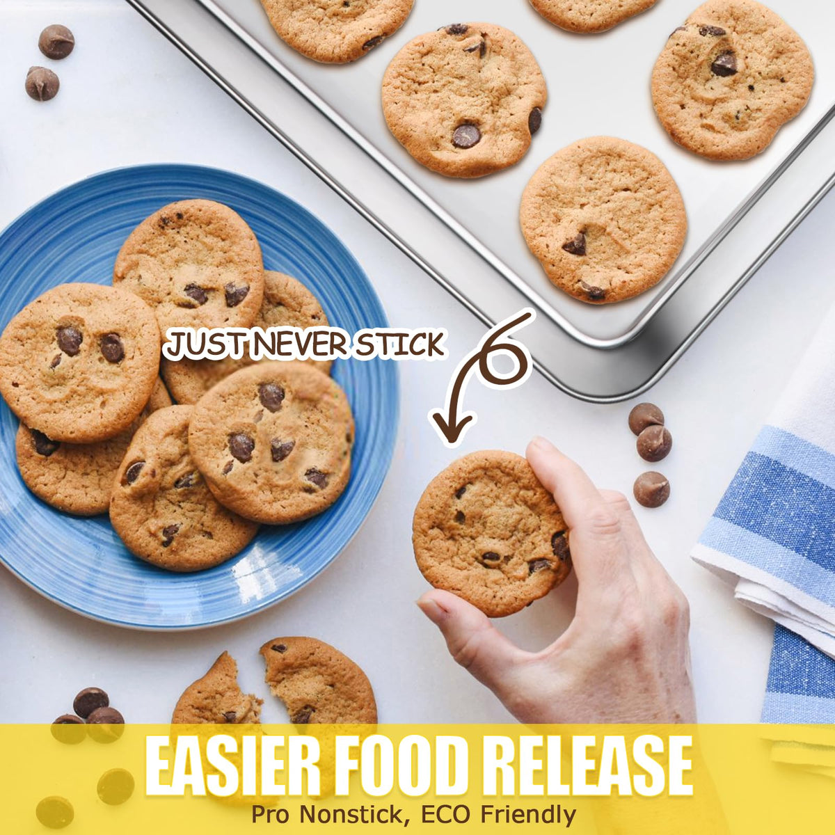 Terlulu baking sheet is dishwasher-safe for quick, effortless cleanup.