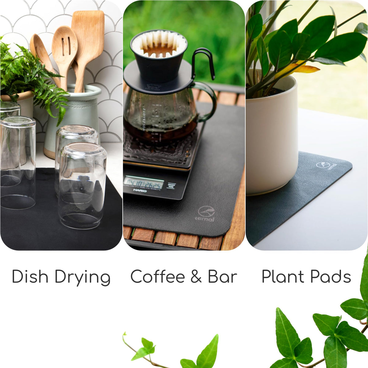 Ternal DripGuards handles water, oil and syrup spills with ease.
