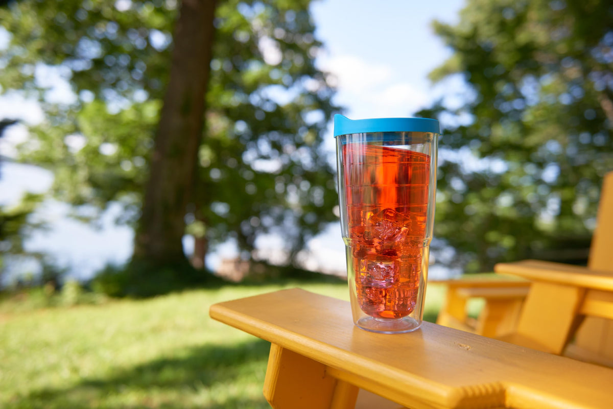 Tervis double-wall insulated tumbler maintains temperature for hours.