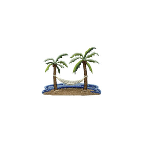 Tervis palm-tree-hammock-scene tumbler with double-wall insulation keeps drinks at ideal temperature.