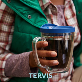 Tervis fits most cup holders for on-the-go use.