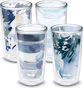 Tervis Kelly Ventura 16oz tumbler shows double-wall insulation for hot or cold drinks.