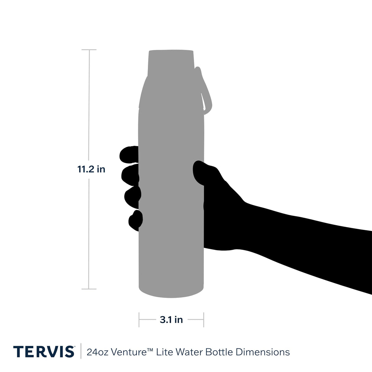 Tervis Venture Lite comfort handle for easy carrying.