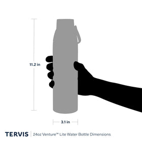 Tervis Venture Lite large lid opening enables easy ice addition.