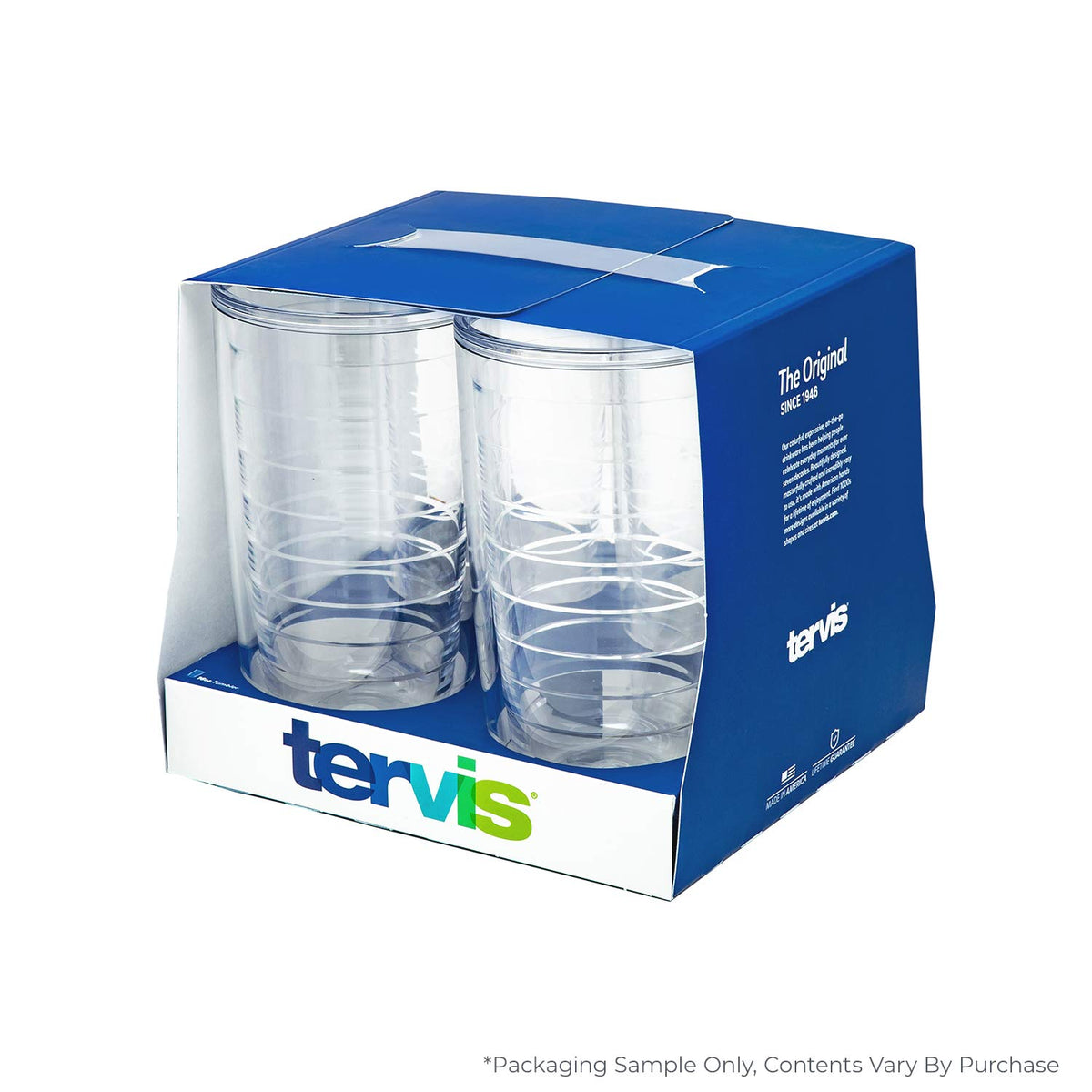 Tervis Yao Cheng Green Crystal 16oz tumbler comes in a four pack for shared use.