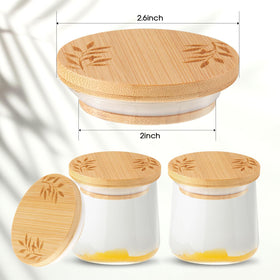 Tessco for you bamboo lid with silicone ring provides a tight, reusable seal