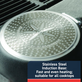Hard anodized exterior on T-Fal Experience adds durable everyday performance
