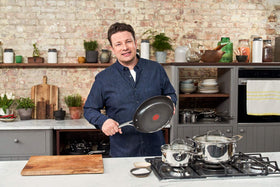 Thermo-Fusion induction base delivers fast, even heat across cookware.