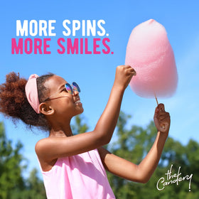 The Candery Cotton Candy Sugar label showing kosher-certified quality