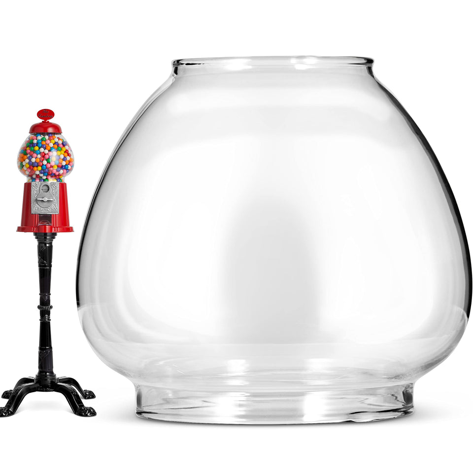 The Candery replacement bowl for 15-inch gumball machines with glass-like clarity.
