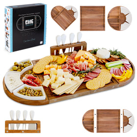 The Elite Snacker large charcuterie board assembly for elegant entertaining.