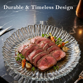 The Mask El Turko large platter fits pastries, fruits, and finger foods for brunches.