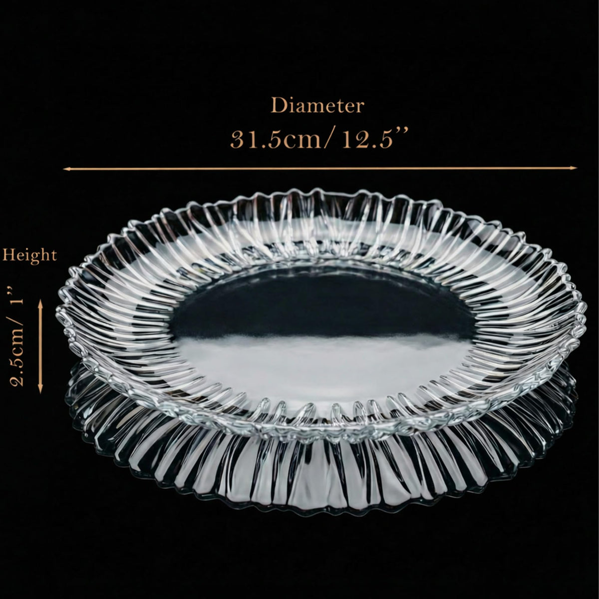 The Mask El Turko wave rim plate elevates cheeses and appetizers with stylish contrast.