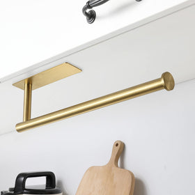 theaoo adhesive install paper towel holder fits tight spaces without drilling.