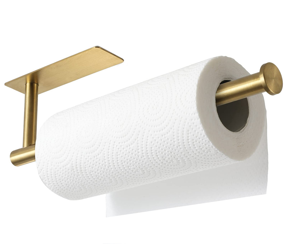 theaoo easy-clean paper towel rack maintains shine with simple wipe-downs.