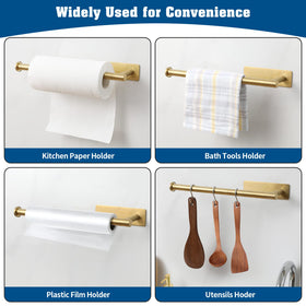 theaoo kitchen organization paper towel rack helps declutter counters.