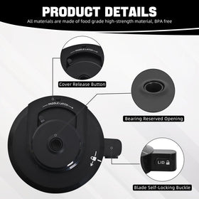 TheClouds NC301 outer bowl lid, dishwasher-safe design