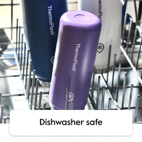 ThermoFlask 24 oz bottle dishwasher-safe for easy cleanup after workouts.