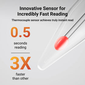 ThermoMaven NIST-accuracy display shows reliable temperatures for grill sessions.