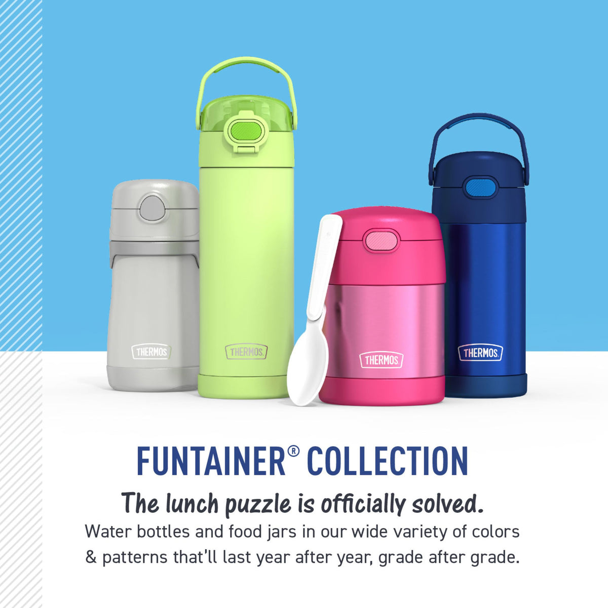 Durable stainless steel construction designed to handle kid-related wear.