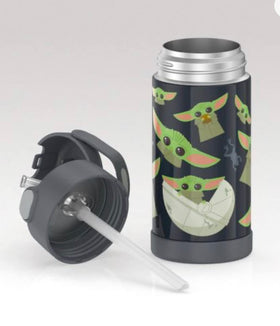 THERMOS FUNTAINER carry handle with soft-touch grip for easy carrying.