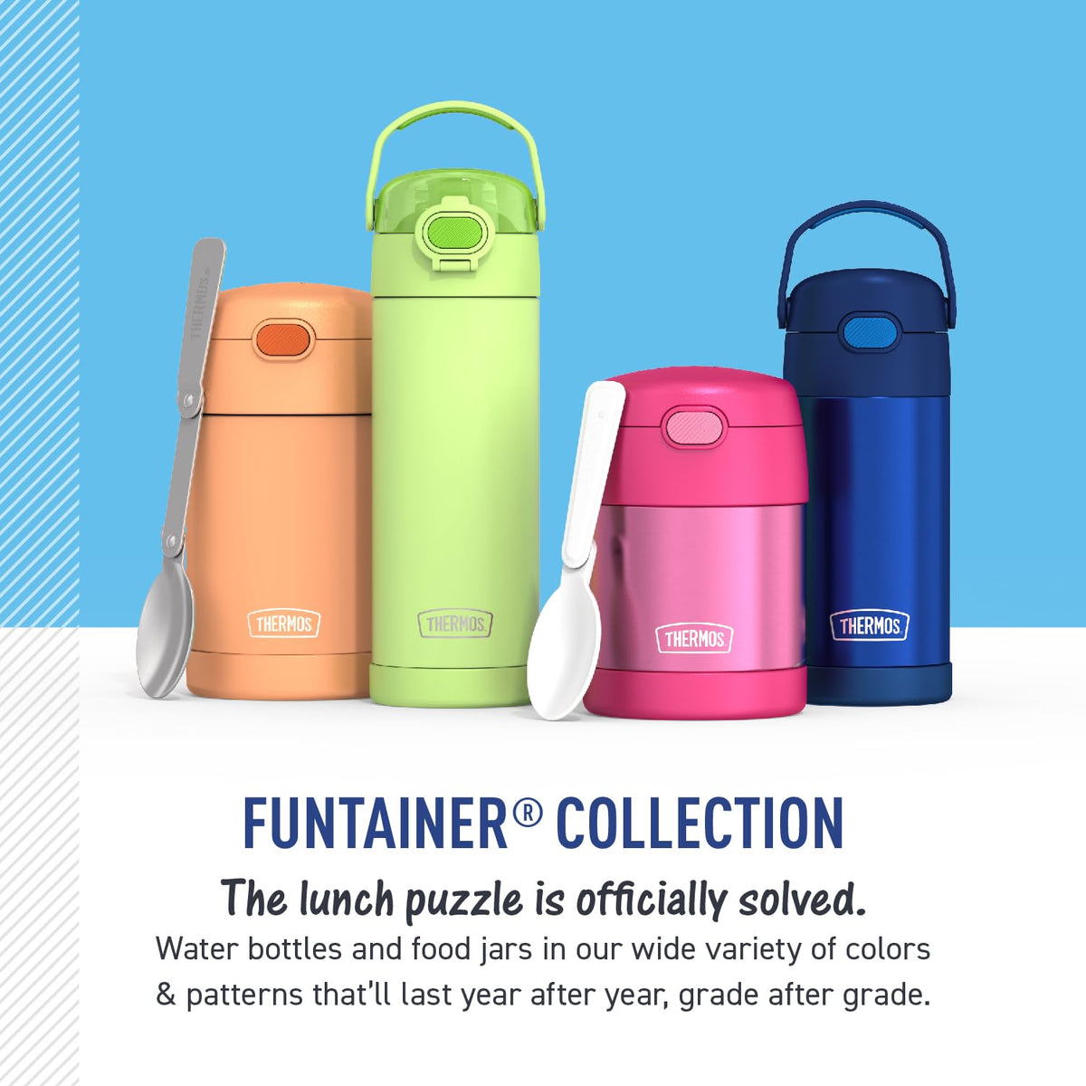 Dishwasher-safe FUNtainer supports easy cleanup after busy days