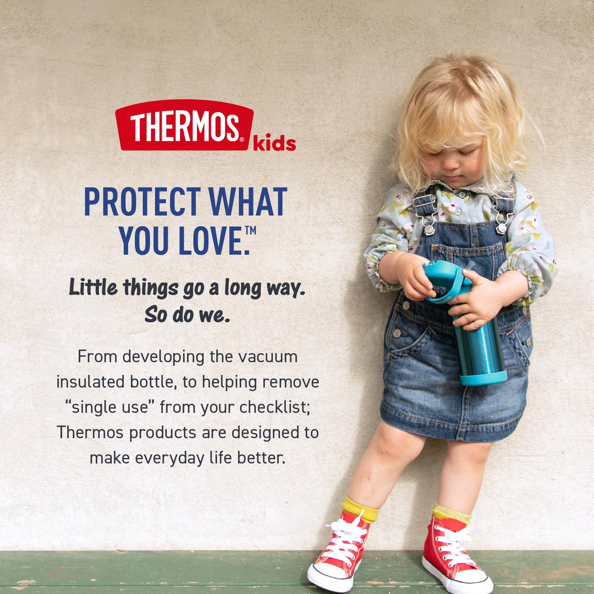 THERMOS FUNtainer durable construction: withstands drops and bumps daily