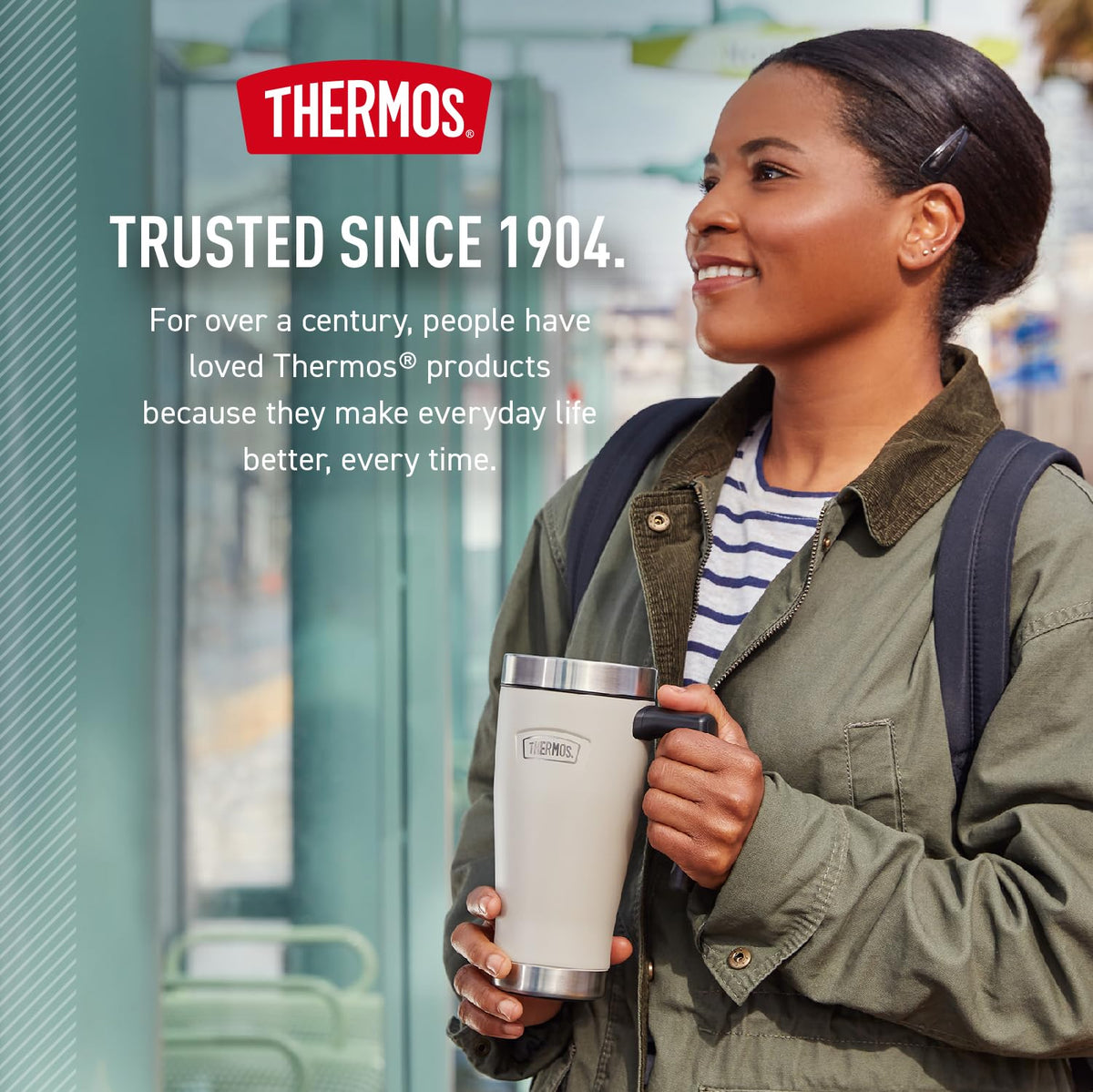 THERMOS ICON SERIES mug is dishwasher-safe on top rack.