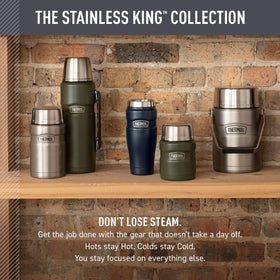 THERMOS Stainless King 16oz Rustic Red dishwasher-safe top rack friendly