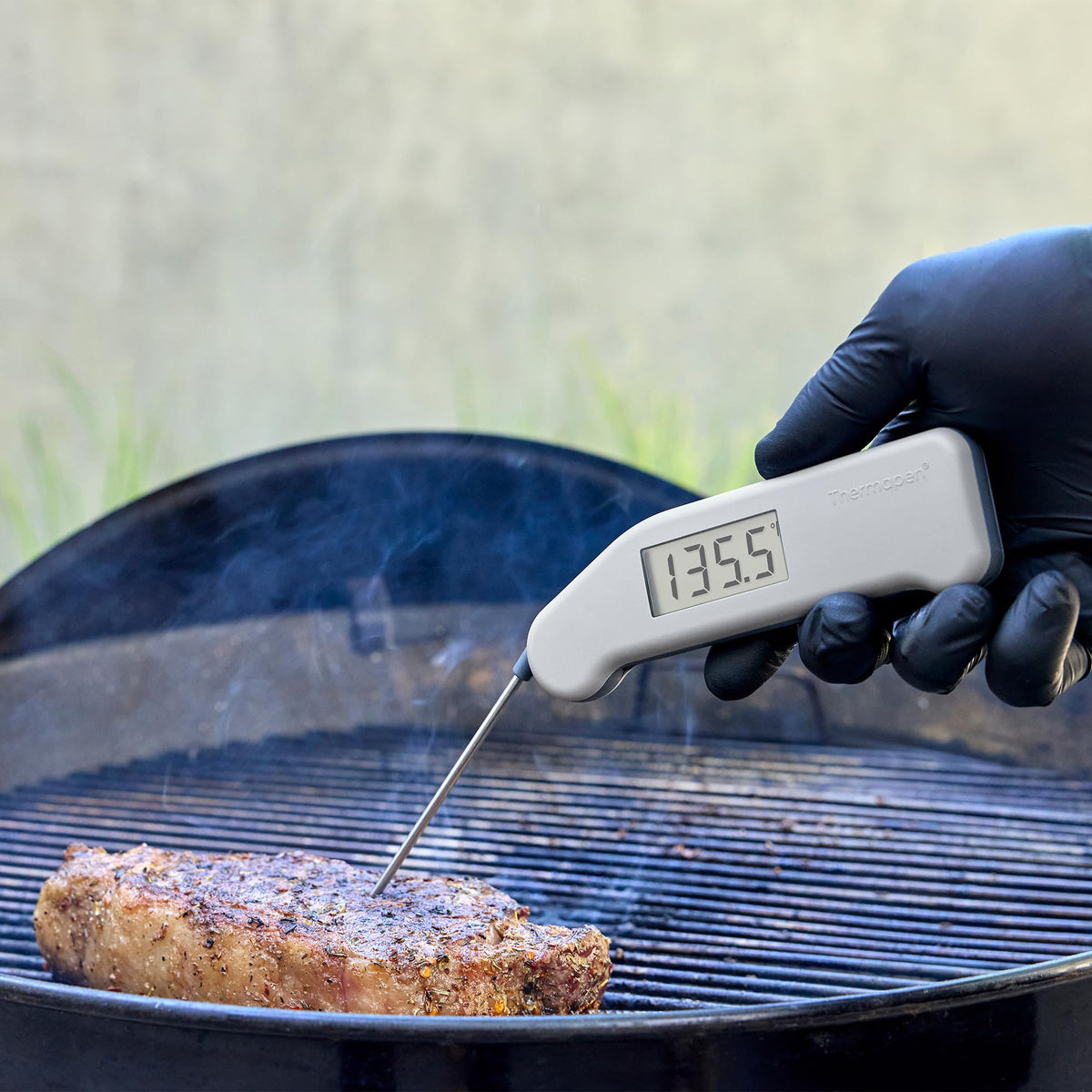 ThermoWorks Thermapen cayenne red NSF-certified for safe, professional use.