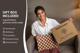 Thetchry backside serves as a versatile serving tray.