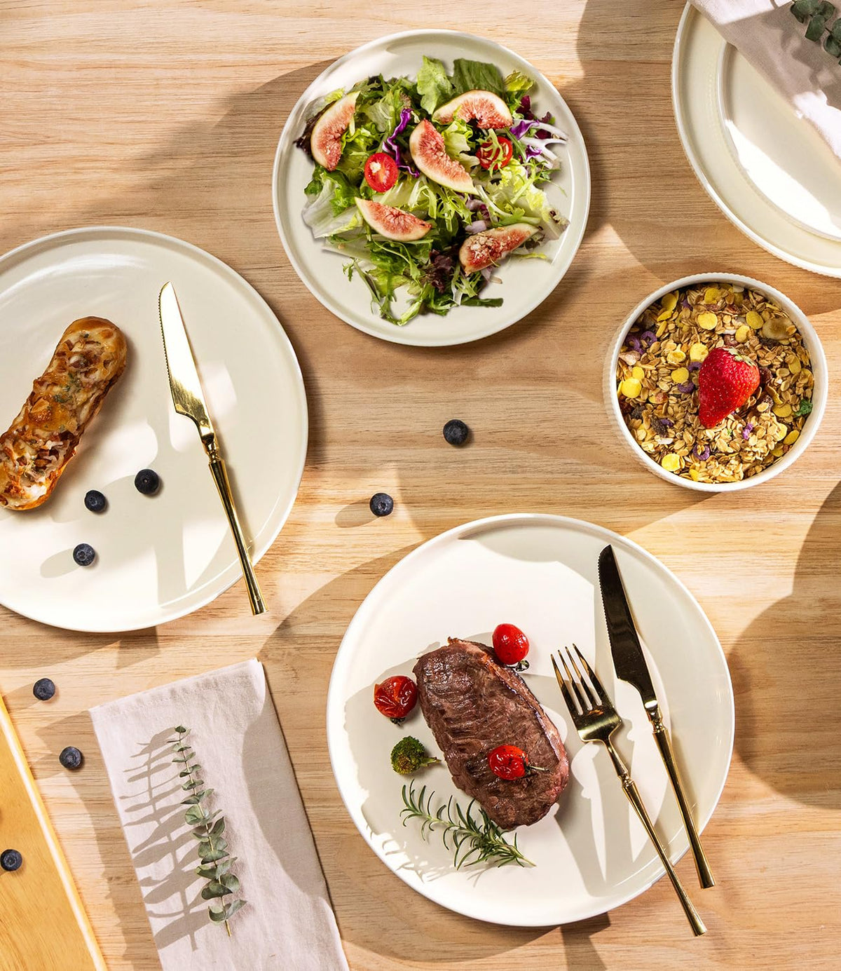 TheTerra cereal bowls with generous portions and smooth glaze