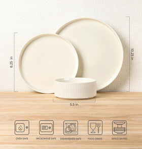 TheTerra set is oven, microwave, and dishwasher safe for everyday use.