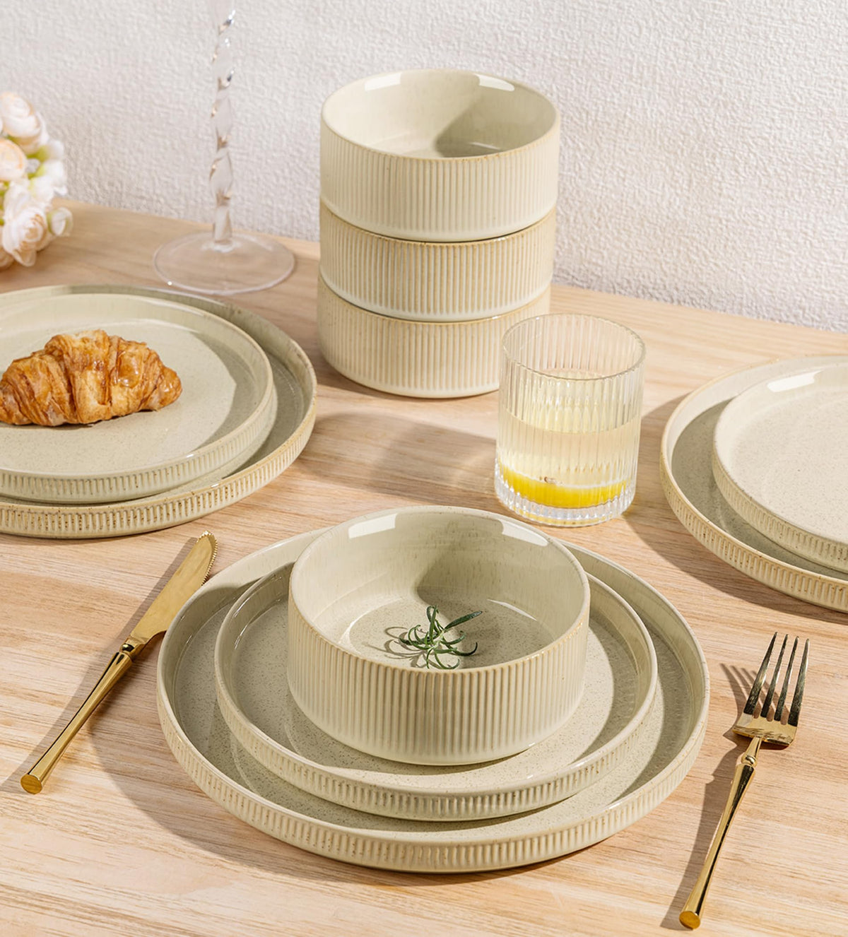TheTerra handcrafted glaze detail adds unique color variation and artisanal charm.