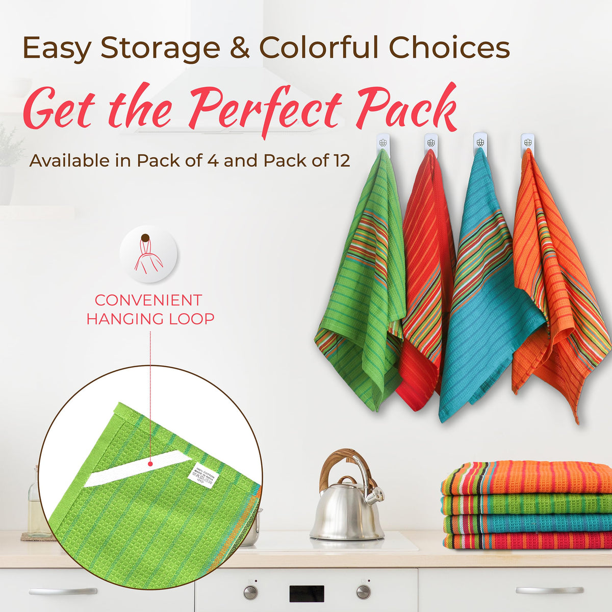 THREAD SPREAD multi-purpose towels suit drying, cleaning, and serving tasks.