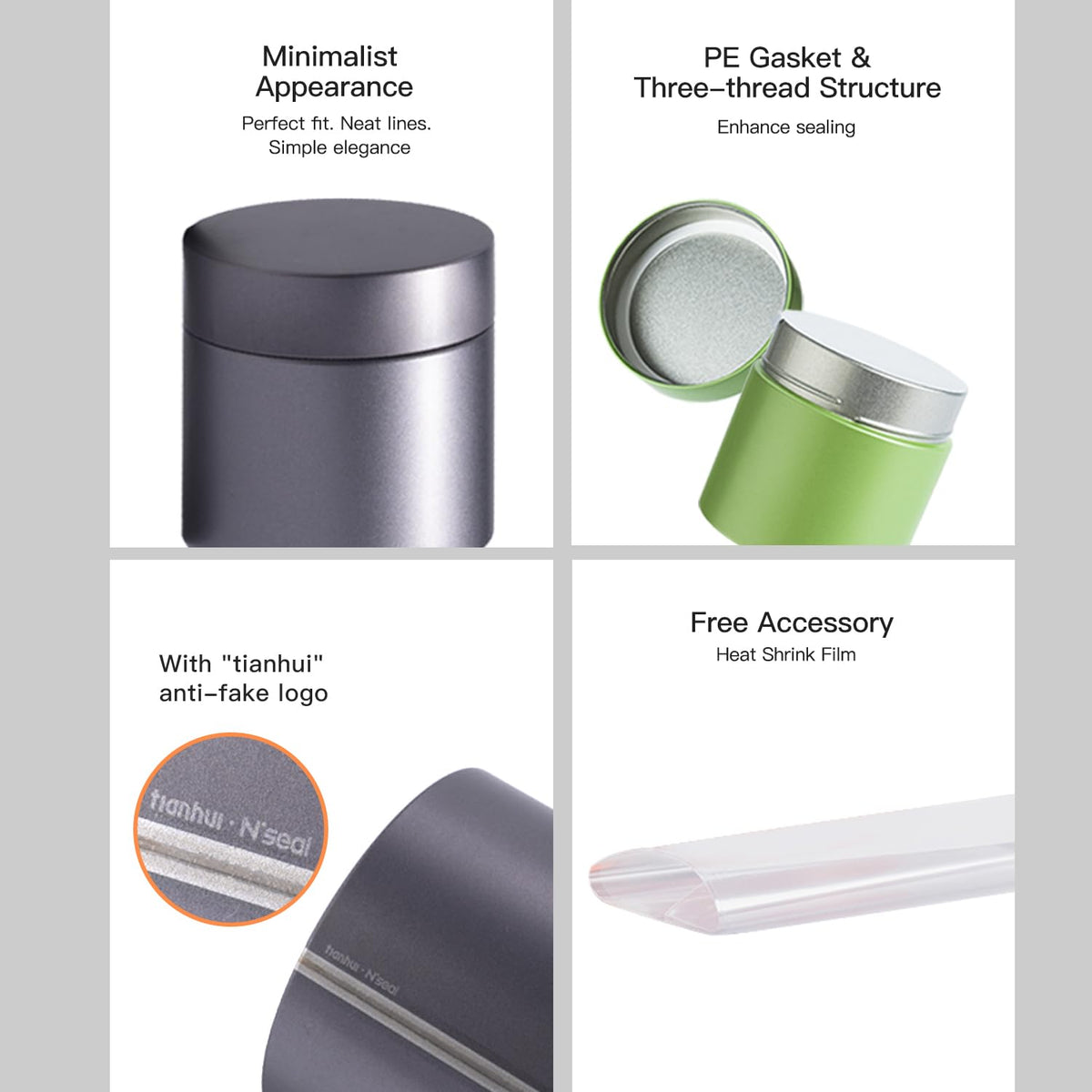 Tianhui airtight gasket close-up highlighting reliable seal and freshness