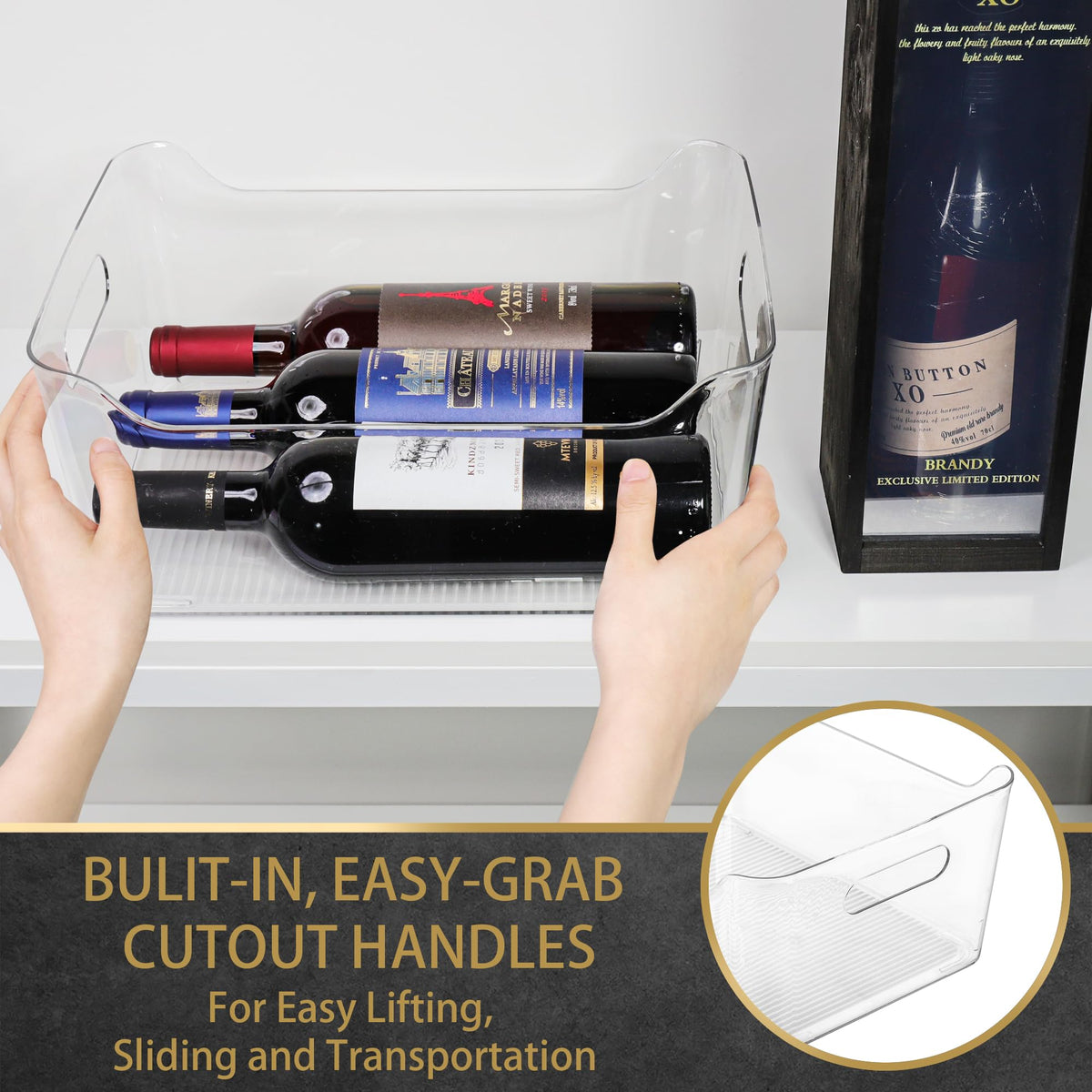 Tiawudi BPA-free, shatter-resistant plastic ensures durable, safe storage.