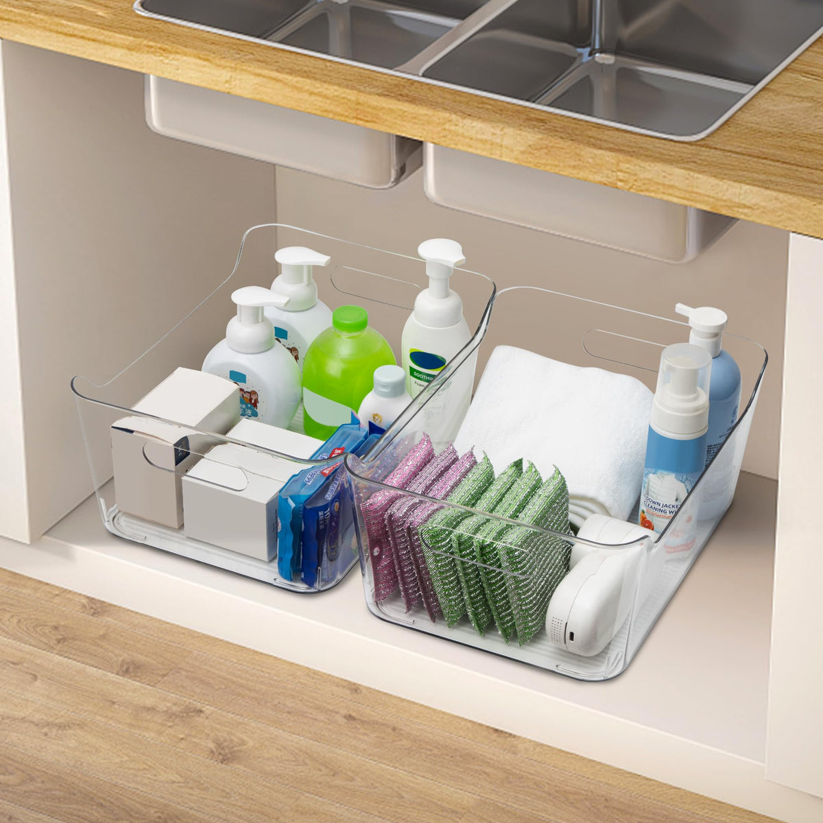 Tiawudi clear design keeps contents visible for quick restocking.