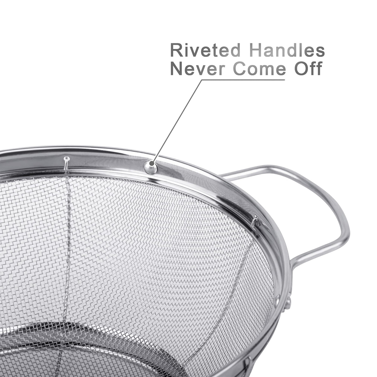 Tiawudi medium-4-quart colander for efficient washing of vegetables and grains