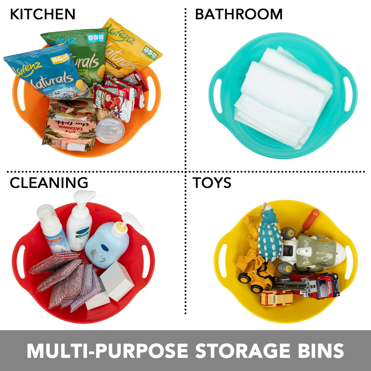 Tiawudi multipurpose bowls for storage and serving in kitchens